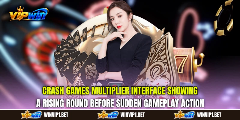 Crash Games multiplier interface showing a rising round before sudden gameplay action Crash Games multiplier interface showing a rising round before sudden gameplay action