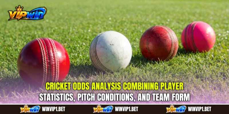 Cricket Odds analysis combining player statistics, pitch conditions, and team form