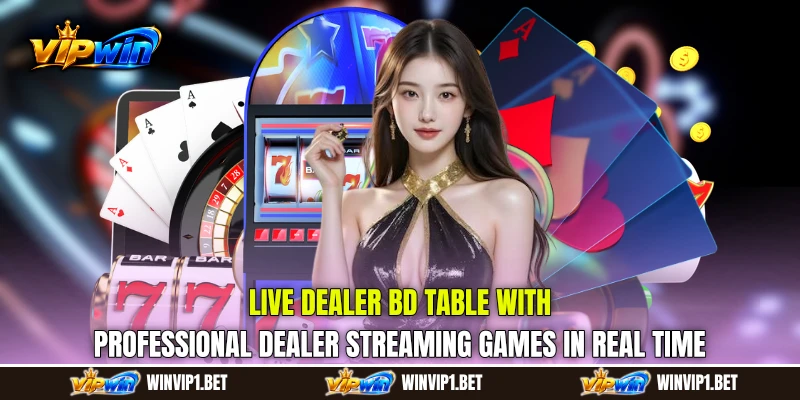 Live Dealer BD table with professional dealer streaming games in real time